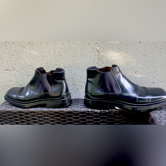Mens’s Prada square toe black Italian leather boot size 10 1/2 - Picture 4 of 9